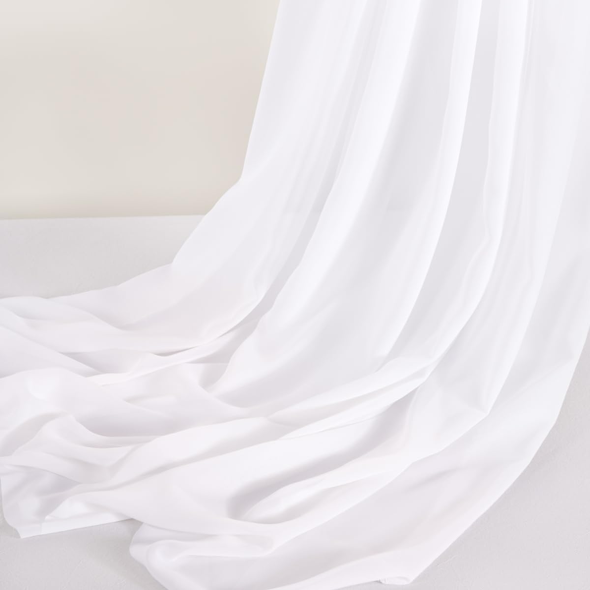 Terracotta Chiffon Fabric by The Yard Continuous Sheer Arch Fabric 3 Yards