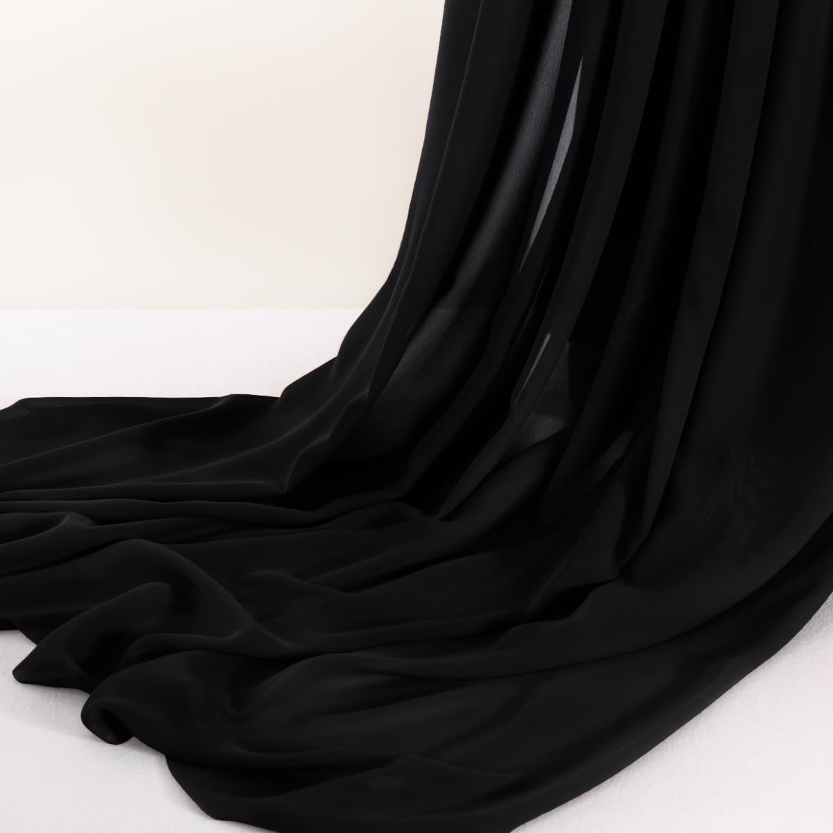 Terracotta Chiffon Fabric by The Yard Continuous Sheer Arch Fabric 3 Yards