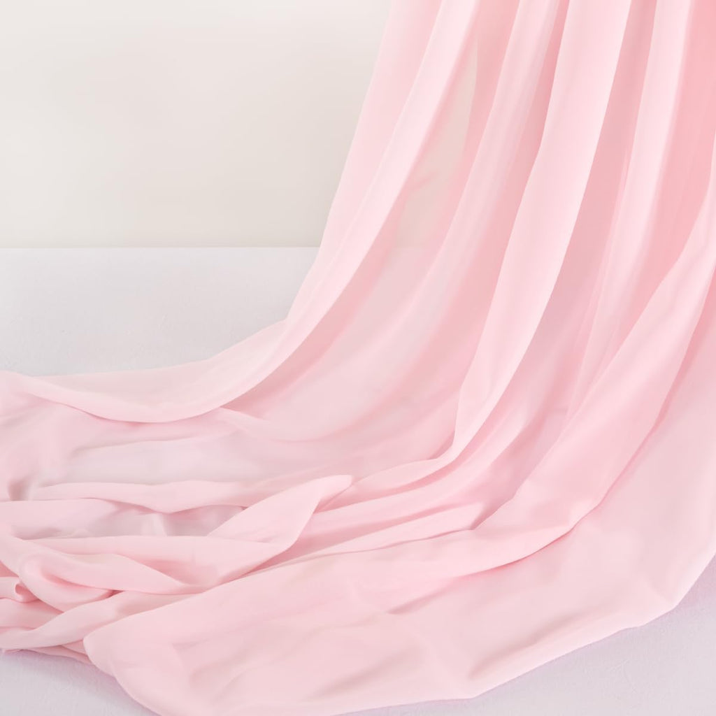 Terracotta Chiffon Fabric by The Yard Continuous Sheer Arch Fabric 3 Yards