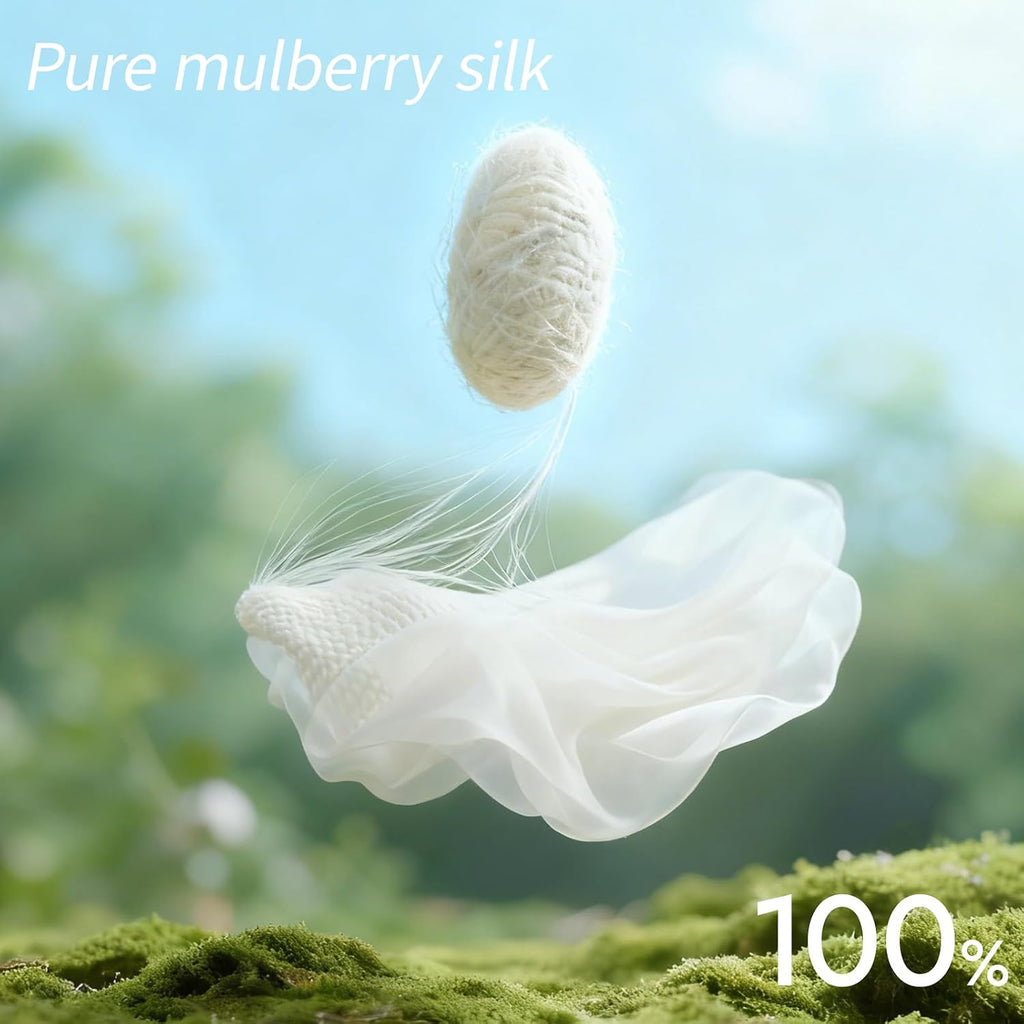 8 Momme 100% Pure Mulberry Silk Georgette Fabric by the Yard, 44" Wide