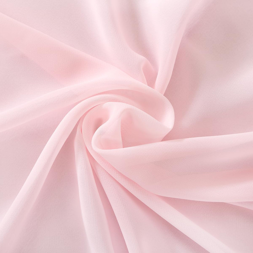Terracotta Chiffon Fabric by The Yard Continuous Sheer Arch Fabric 3 Yards