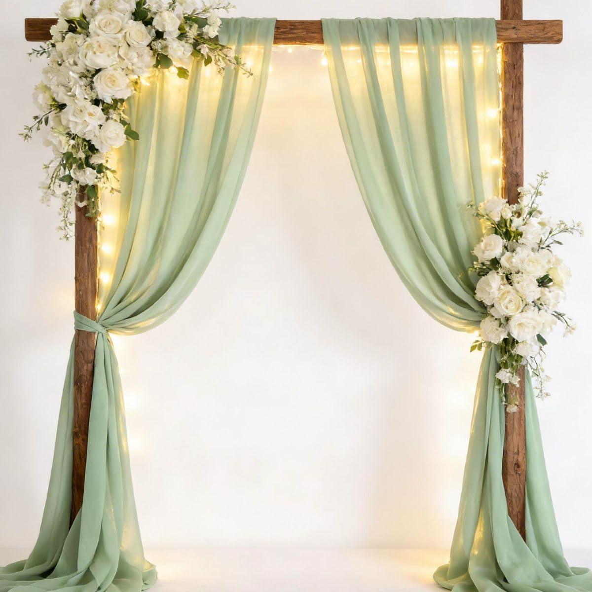 Terracotta Chiffon Fabric by The Yard Continuous Sheer Arch Fabric 3 Yards