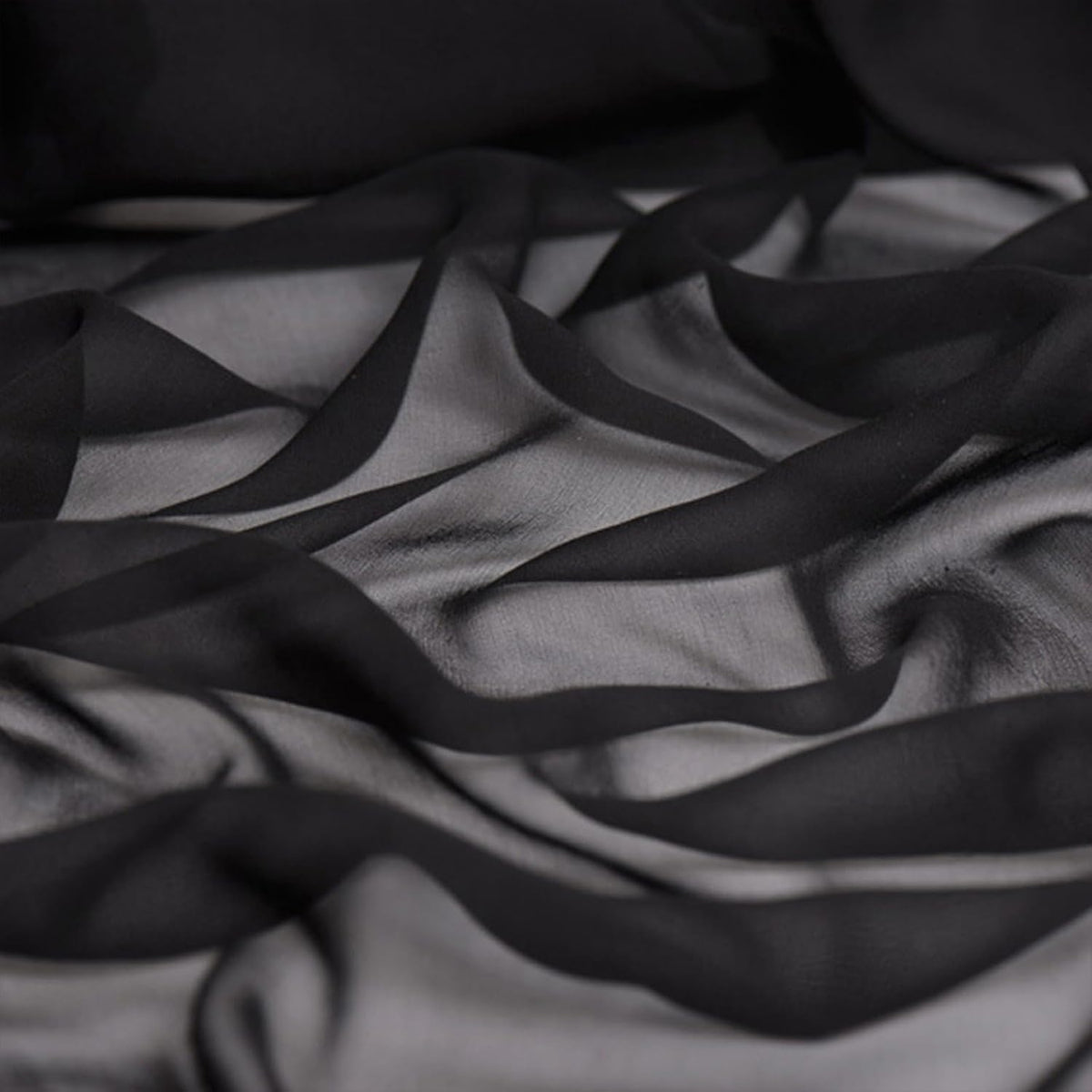 8 Momme 100% Pure Mulberry Silk Georgette Fabric by the Yard, 44" Wide