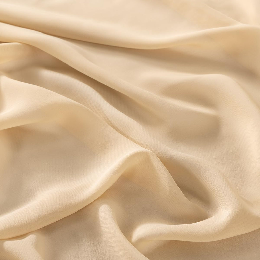 Terracotta Chiffon Fabric by The Yard Continuous Sheer Arch Fabric 3 Yards