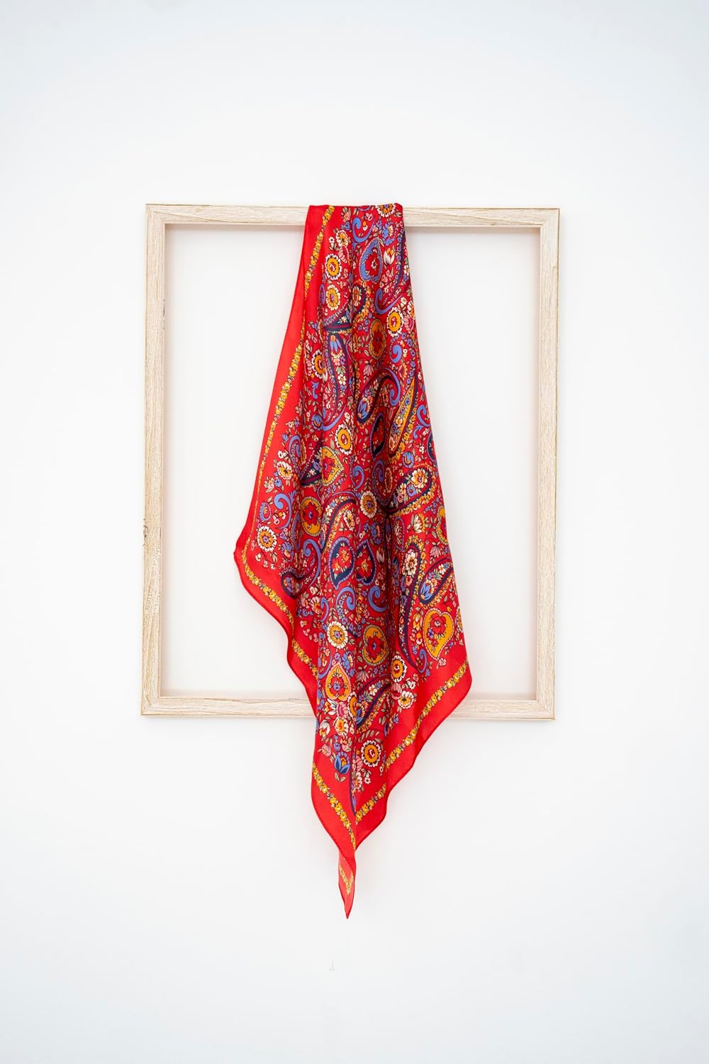 KY Stories 53x53CM 100% Pure Mulberry Silk Scarf for Women