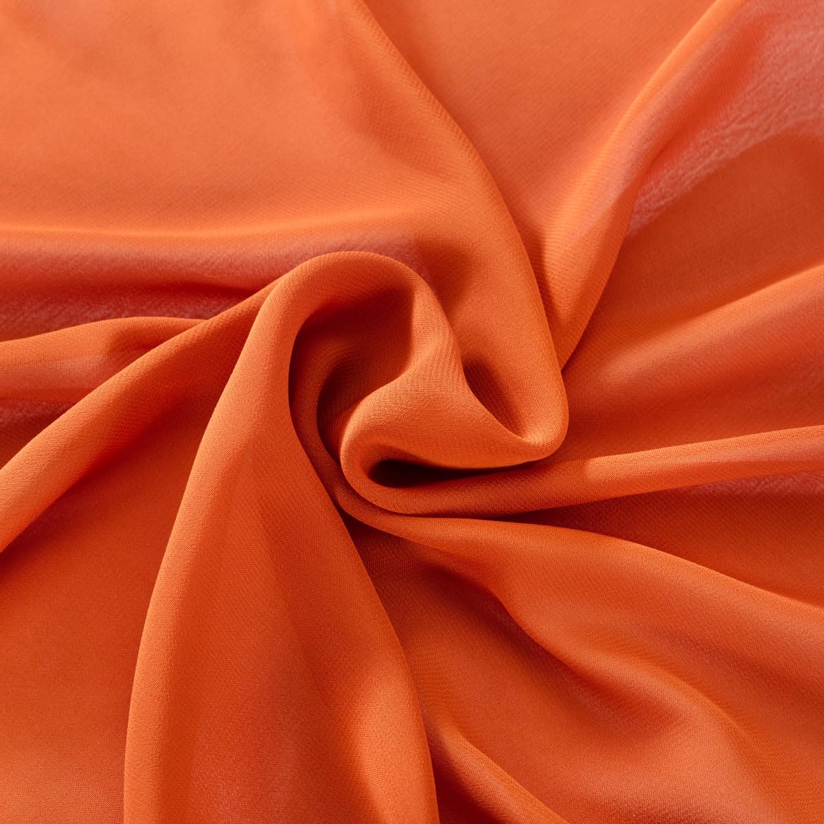 Terracotta Chiffon Fabric by The Yard Continuous Sheer Arch Fabric 3 Yards