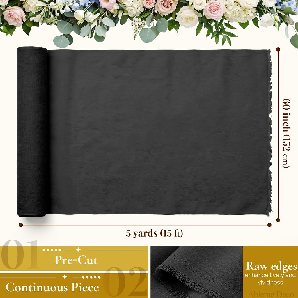Chiffon Fabric by The Yard 60" x 5 Yards, Soft Sheer Draping (Amber Yellow)