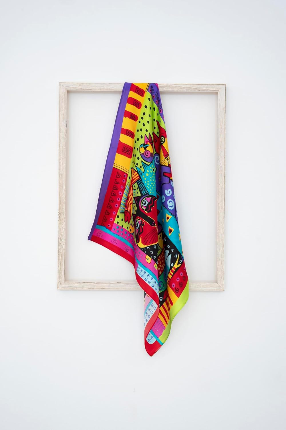 KY Stories 53x53CM 100% Pure Mulberry Silk Scarf for Women