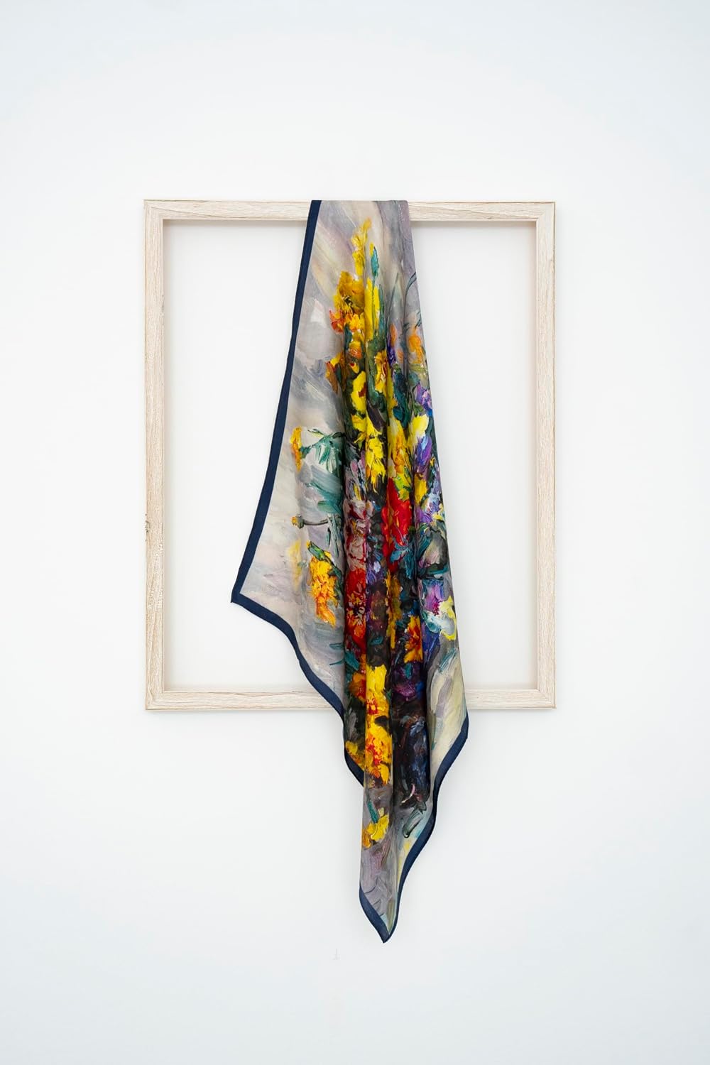 KY Stories 53x53CM 100% Pure Mulberry Silk Scarf for Women