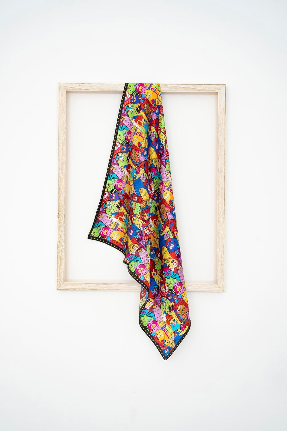 KY Stories 53x53CM 100% Pure Mulberry Silk Scarf for Women