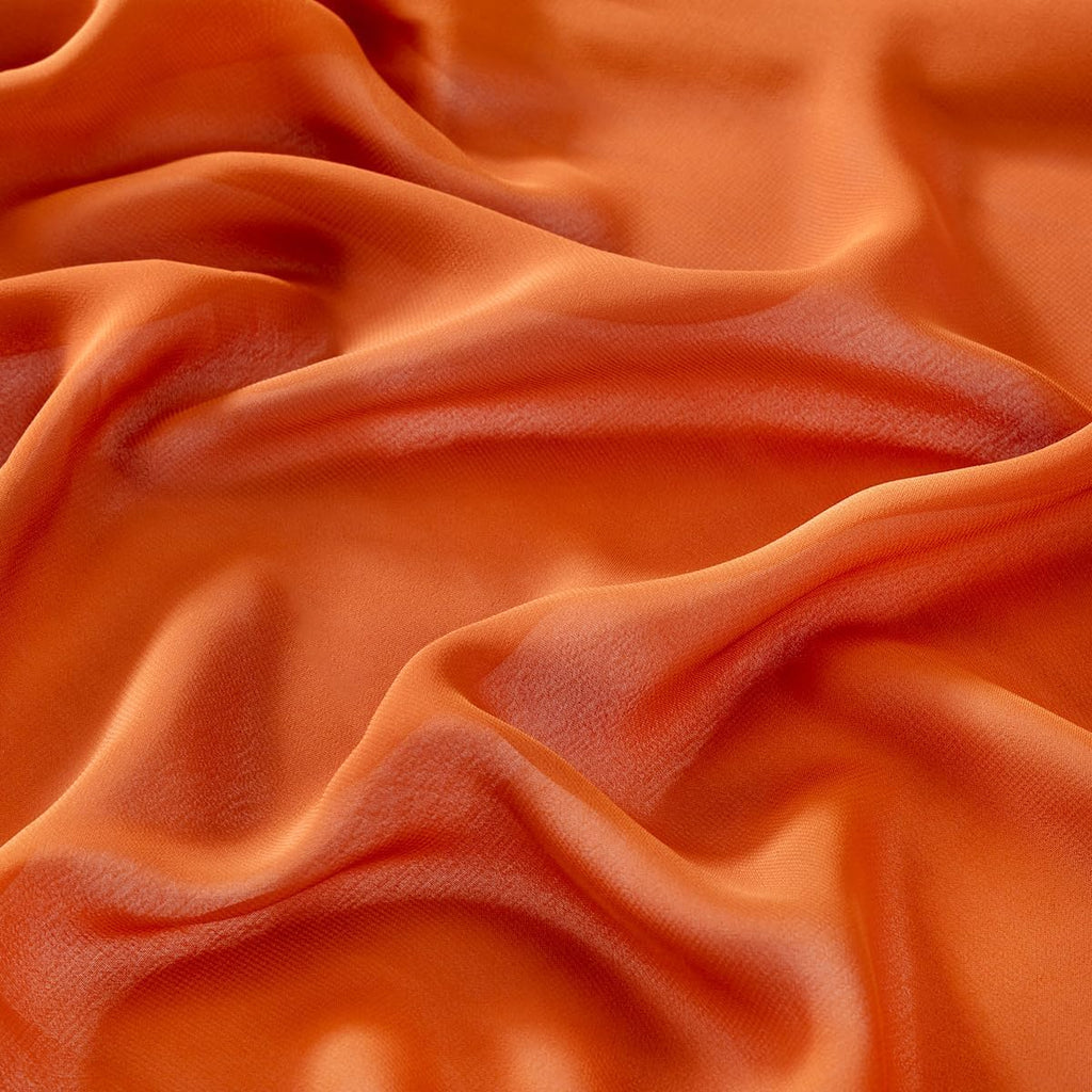 Terracotta Chiffon Fabric by The Yard Continuous Sheer Arch Fabric 3 Yards