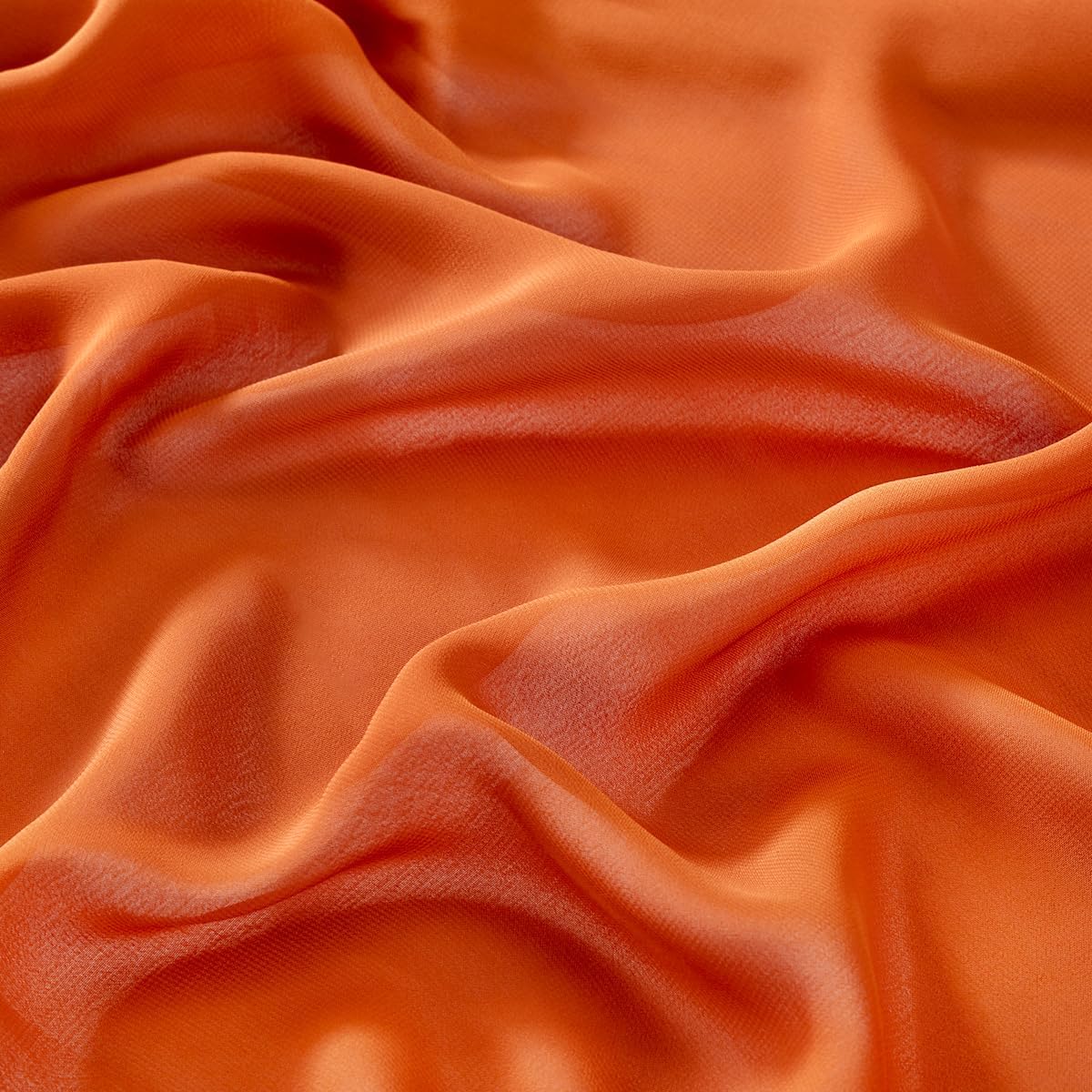 Terracotta Chiffon Fabric by The Yard Continuous Sheer Arch Fabric 3 Yards