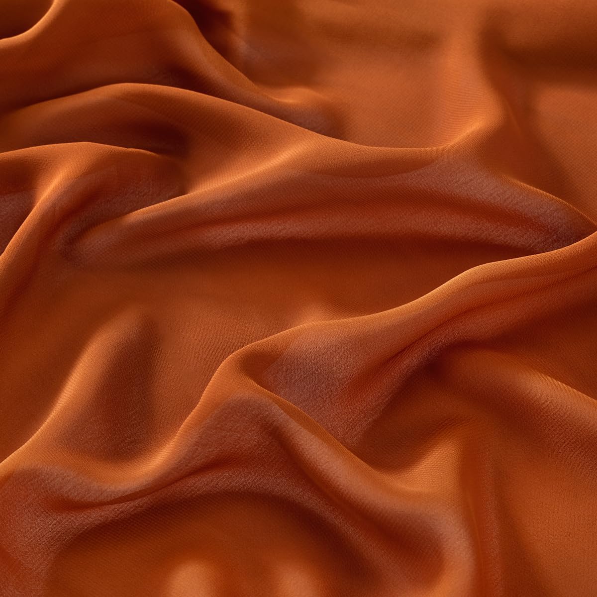 Terracotta Chiffon Fabric by The Yard Continuous Sheer Arch Fabric 3 Yards