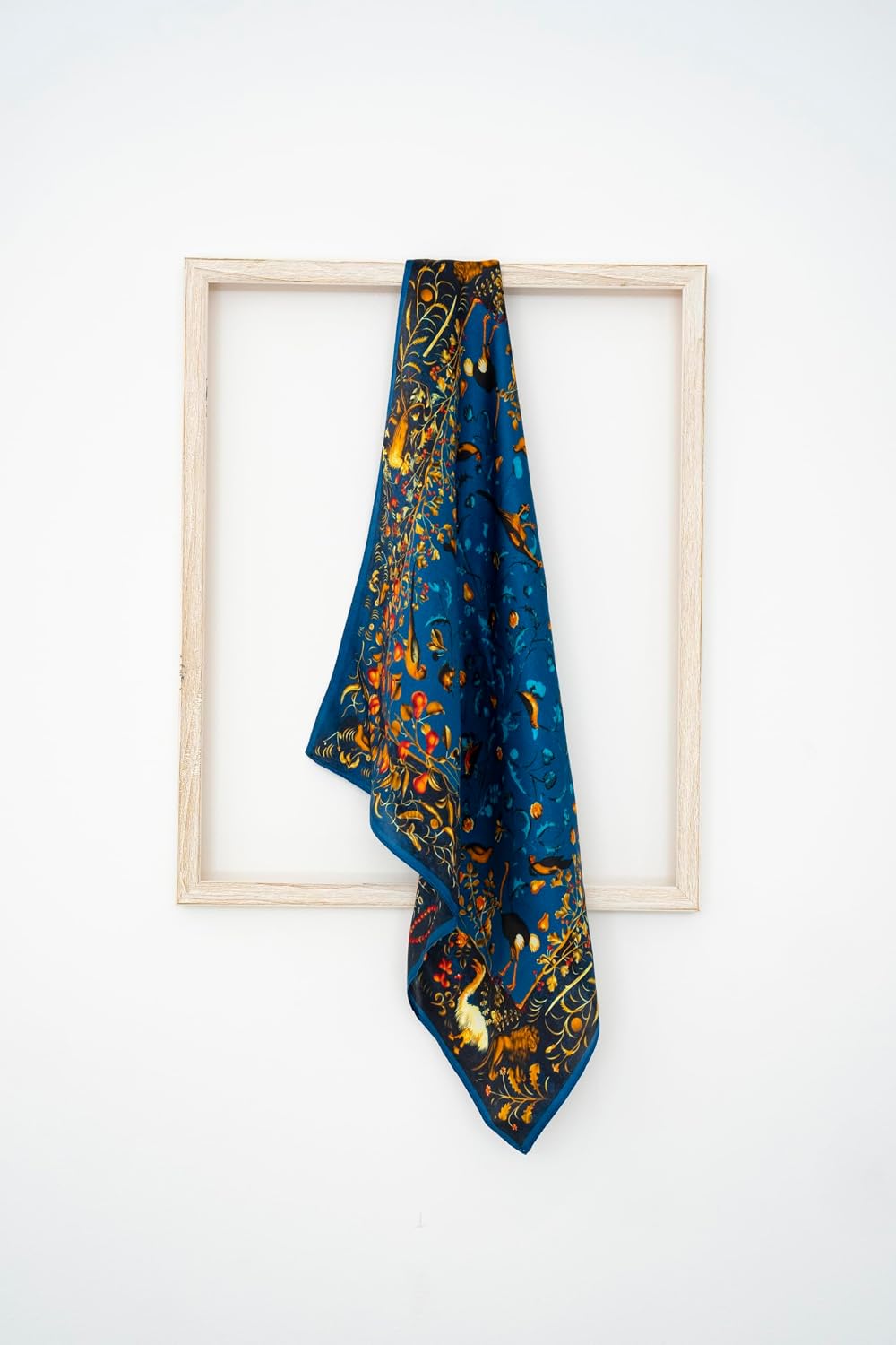 KY Stories 53x53CM 100% Pure Mulberry Silk Scarf for Women