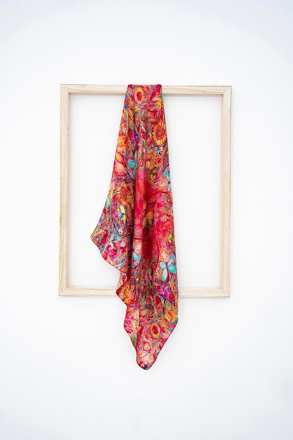 KY Stories 53x53CM 100% Pure Mulberry Silk Scarf for Women