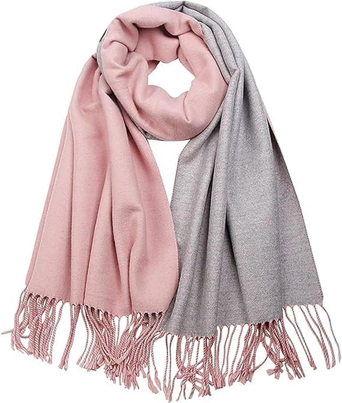 ZVCXOE Scarf Women Cashmere Scarf 200cm*70cm Red Winter Pashmina Shawl Thick Oversized Scarves Warm Wraps For Ladies Classic Long Stole