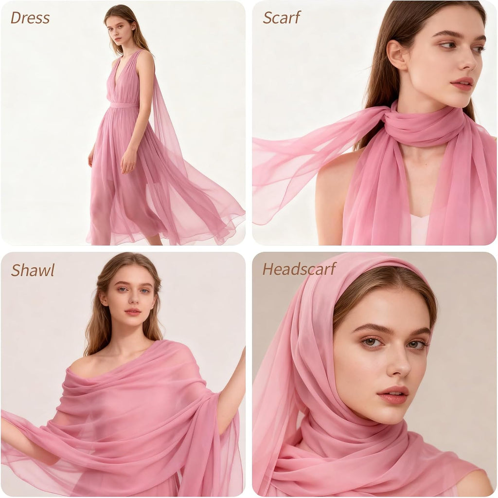 8 Momme 100% Pure Mulberry Silk Georgette Fabric by the Yard, 44" Wide