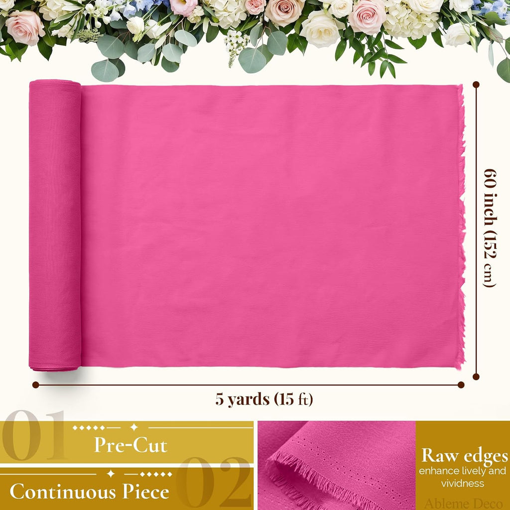 Chiffon Fabric by The Yard 60" x 5 Yards, Soft Sheer Draping (Amber Yellow)