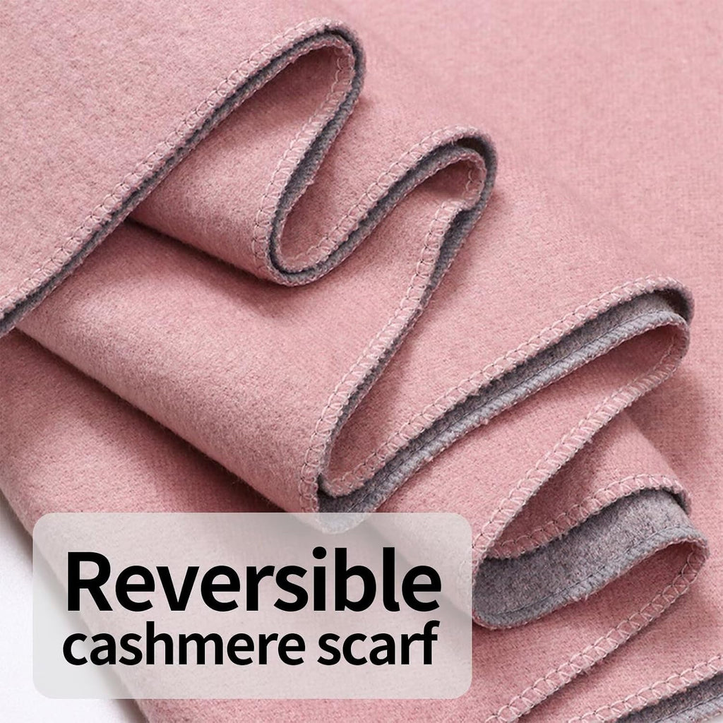 ZVCXOE Scarf Women Cashmere Scarf 200cm*70cm Red Winter Pashmina Shawl Thick Oversized Scarves Warm Wraps For Ladies Classic Long Stole