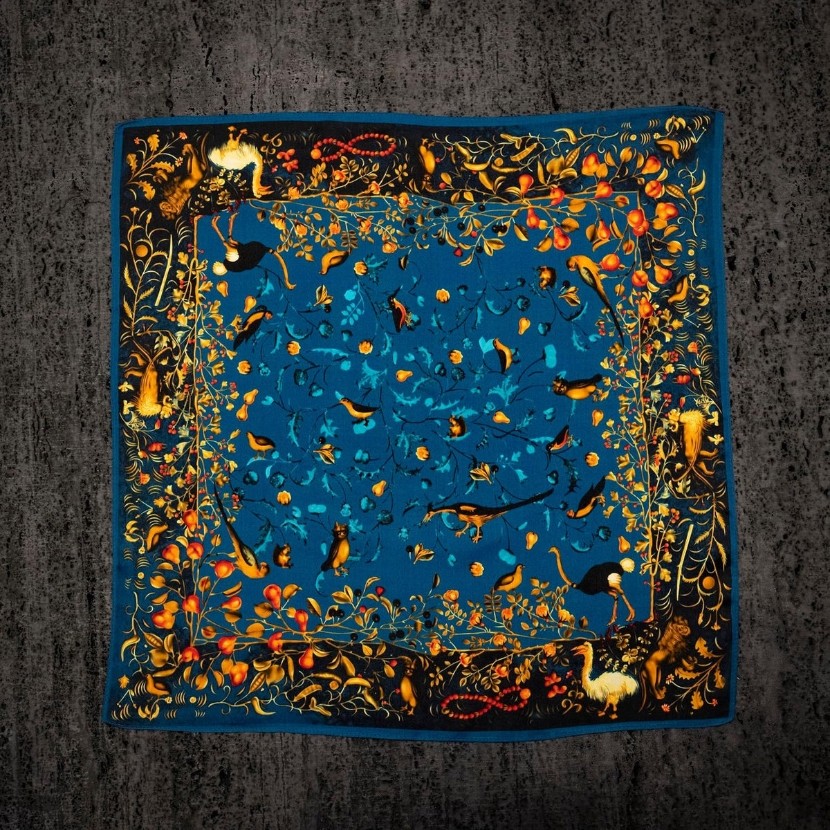KY Stories 53x53CM 100% Pure Mulberry Silk Scarf for Women