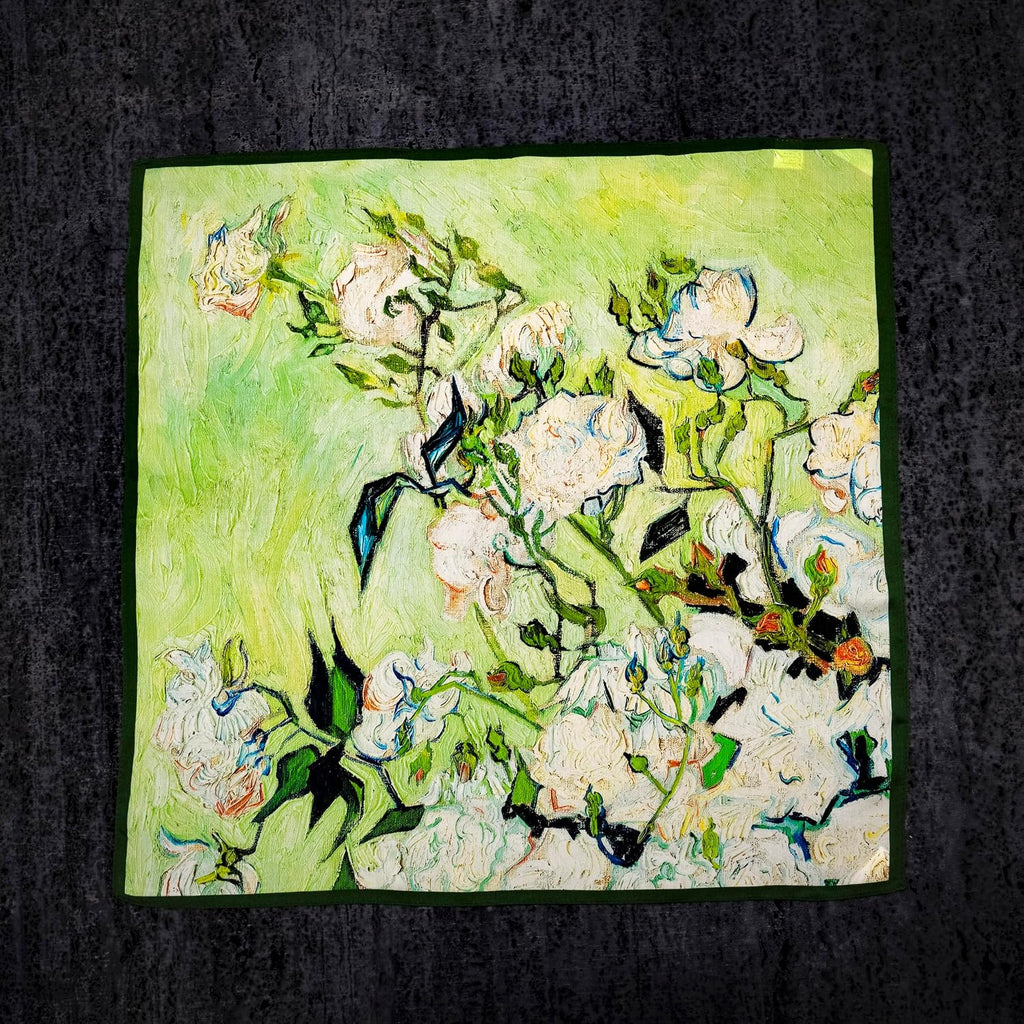 KY Stories 53x53CM 100% Pure Mulberry Silk Scarf for Women